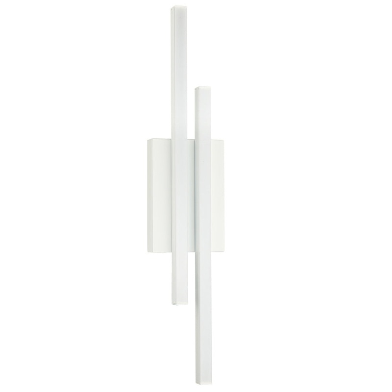 Ridge LED Wall Sconce in Matte White