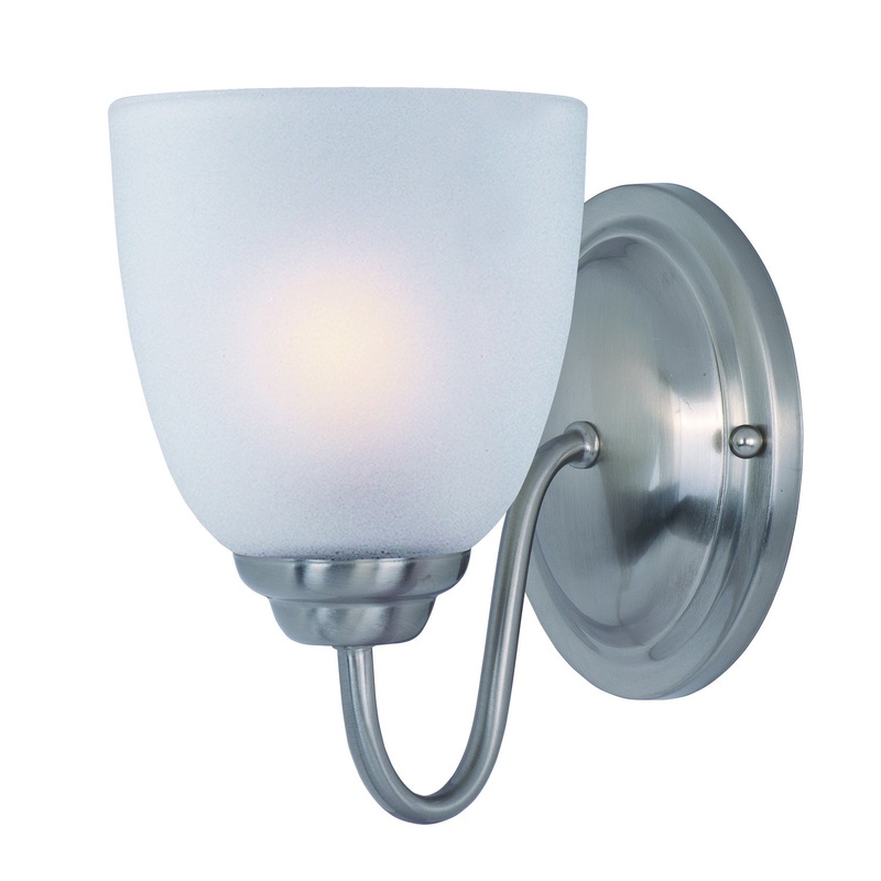 Stefan One Light Bath Vanity in Satin Nickel