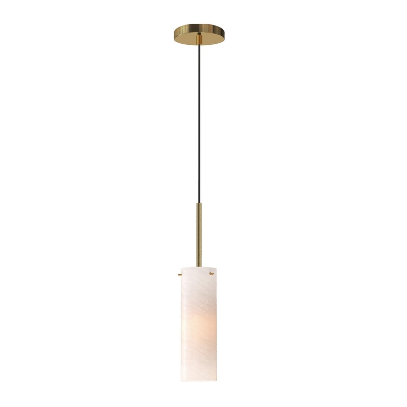 Blizzard One Light Pendant in Natural Aged Brass