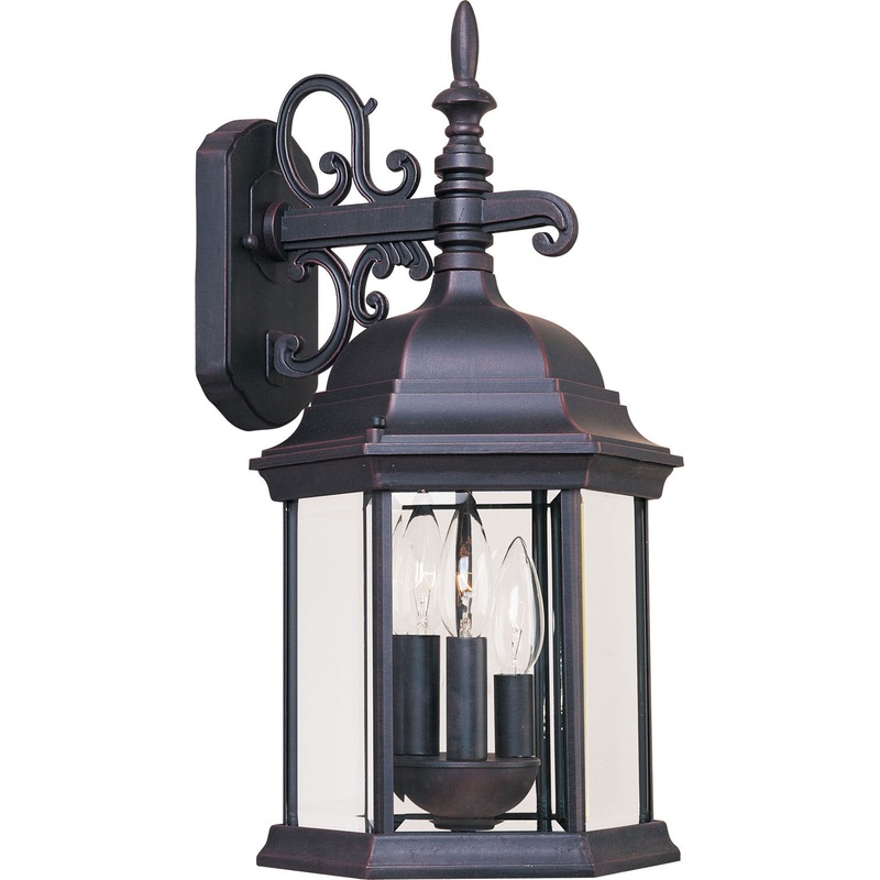 Builder Cast Three Light Outdoor Wall Lantern in Empire Bronze