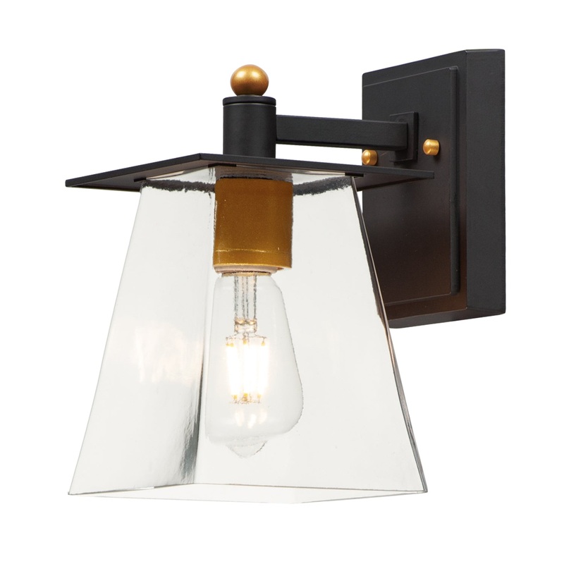 Chalet LED Outdoor Wall Sconce in Bronze / Gold