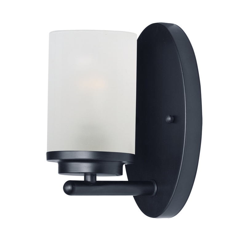 Corona One Light Bath Vanity in Black