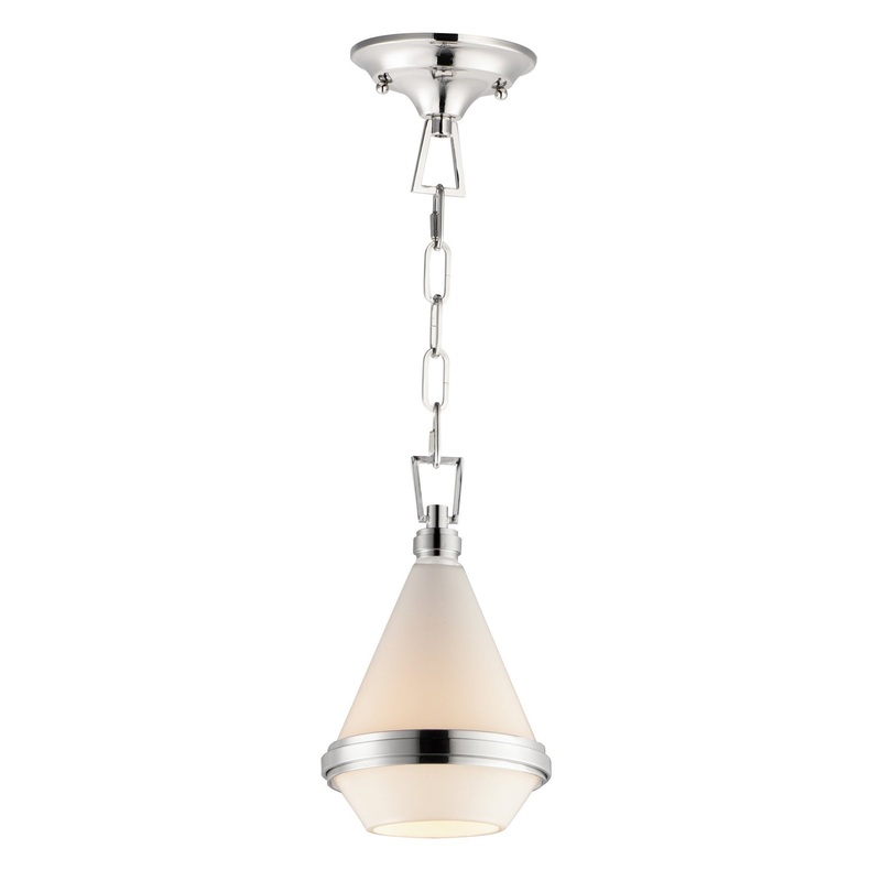 Giza One Light Mini Pendant in Polished Nickel