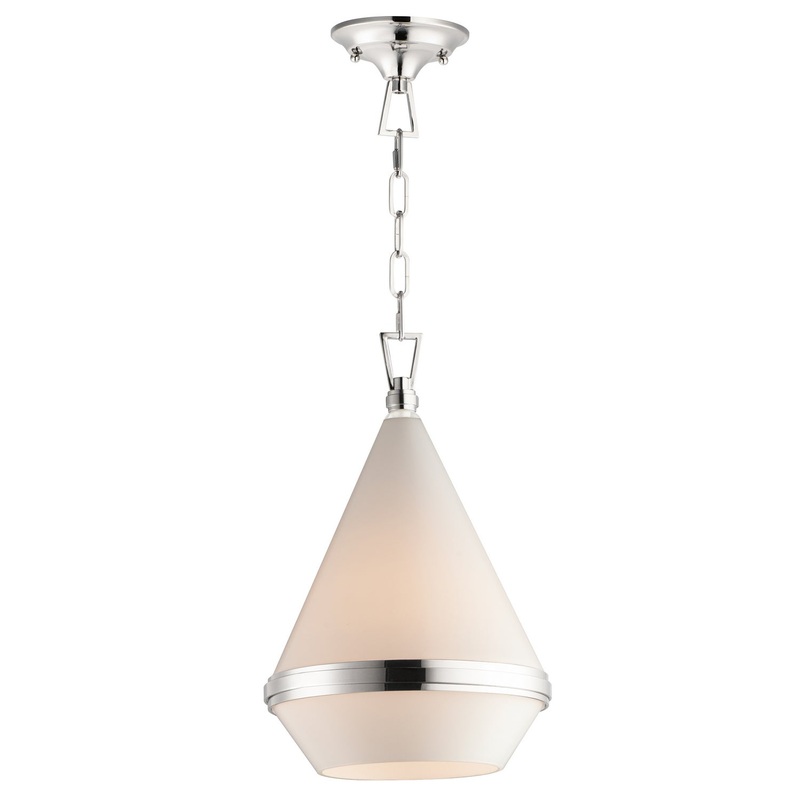 Giza One Light Pendant in Polished Nickel