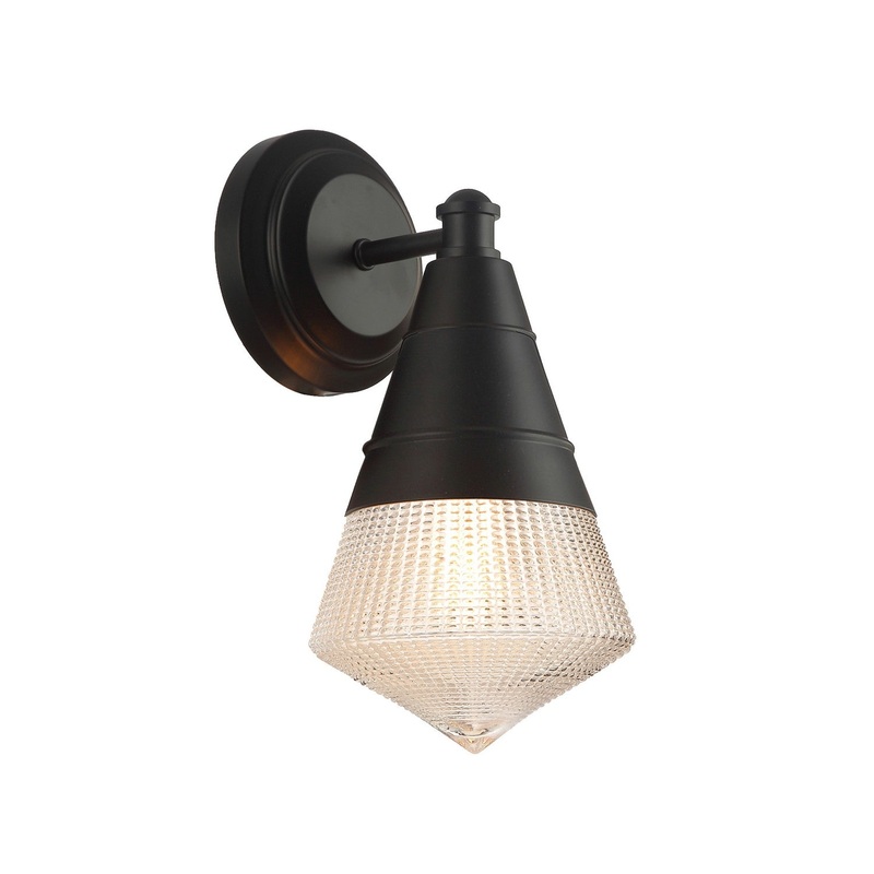 Hargreaves One Light Wall Sconce in Black