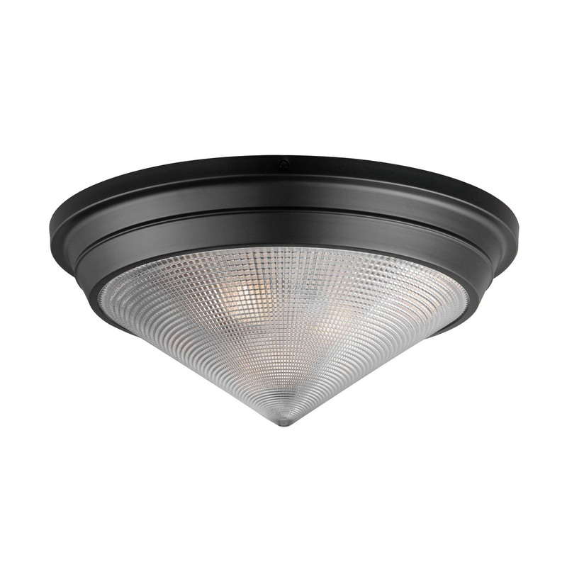 Hargreaves Three Light Flush Mount in Black