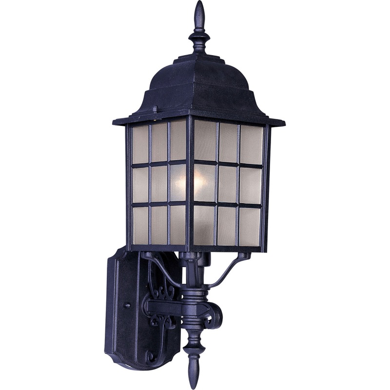 North Church One Light Outdoor Wall Lantern in Black