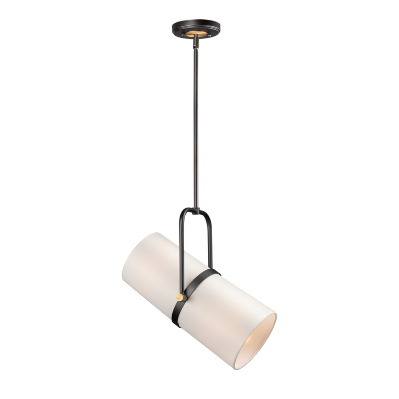 Oscar Two Light Pendant in Bronze / Antique Brass
