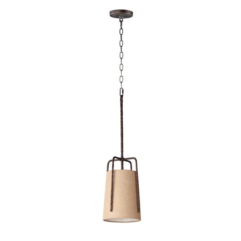 Pitchfork One Light Pendant in Oil Rubbed Bronze
