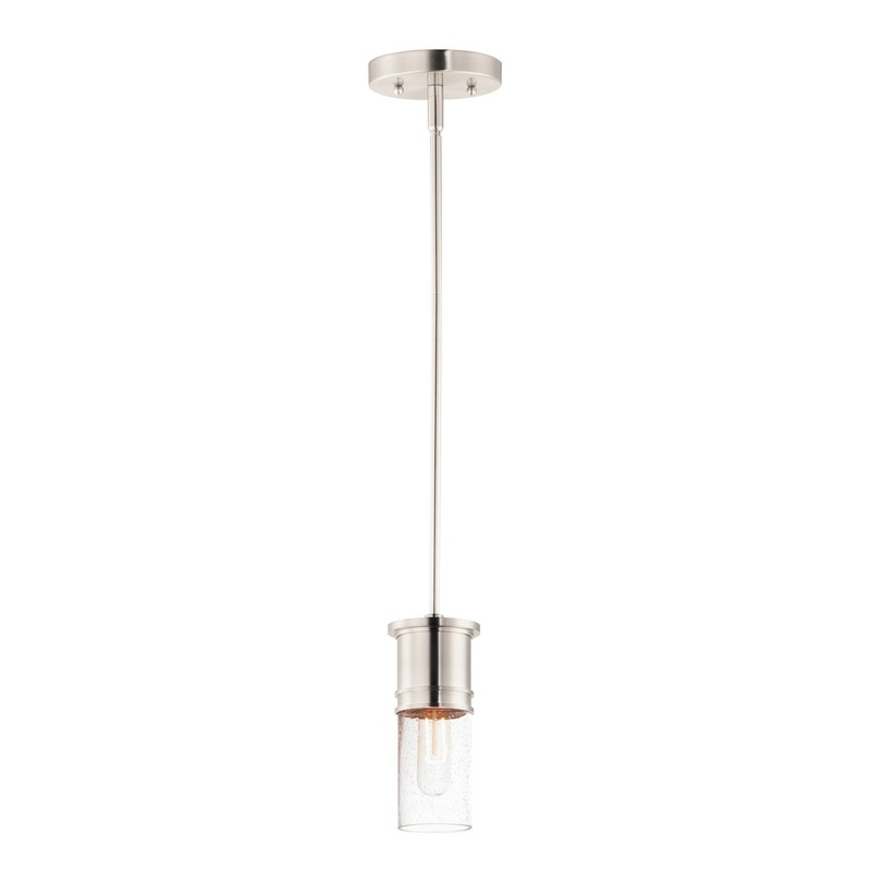Rexford One Light Mini Pendant in Satin Nickel