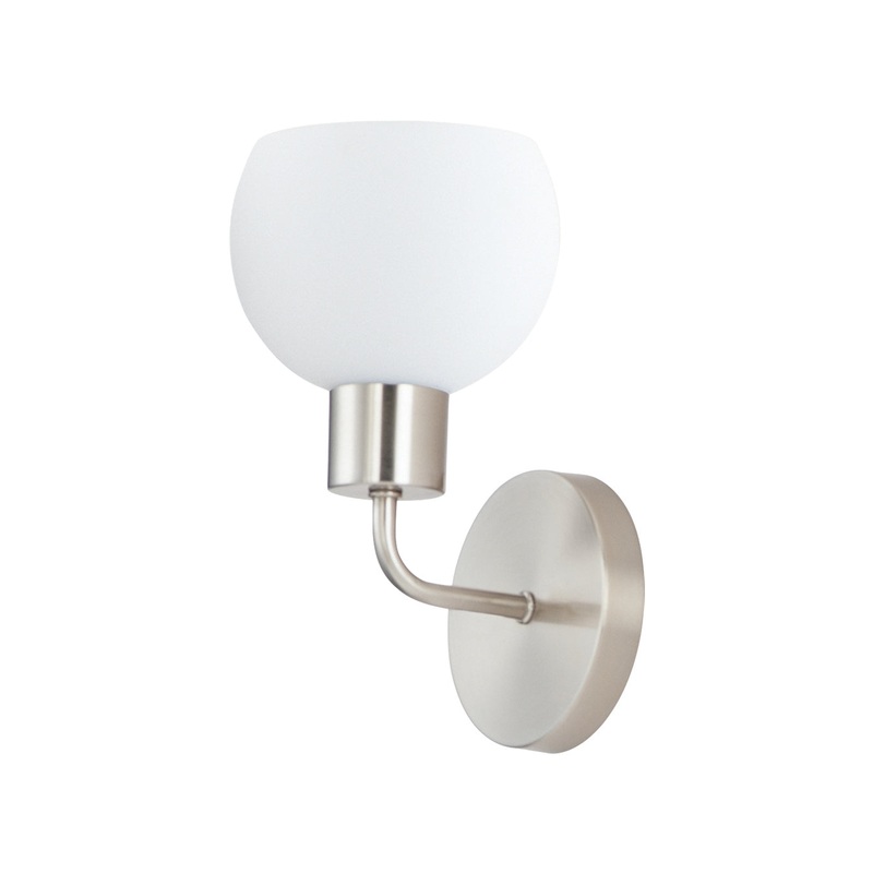 Coraline One Light Wall Sconce in Satin Nickel