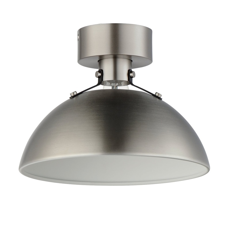 Dawn One Light Flush Mount in Satin Nickel