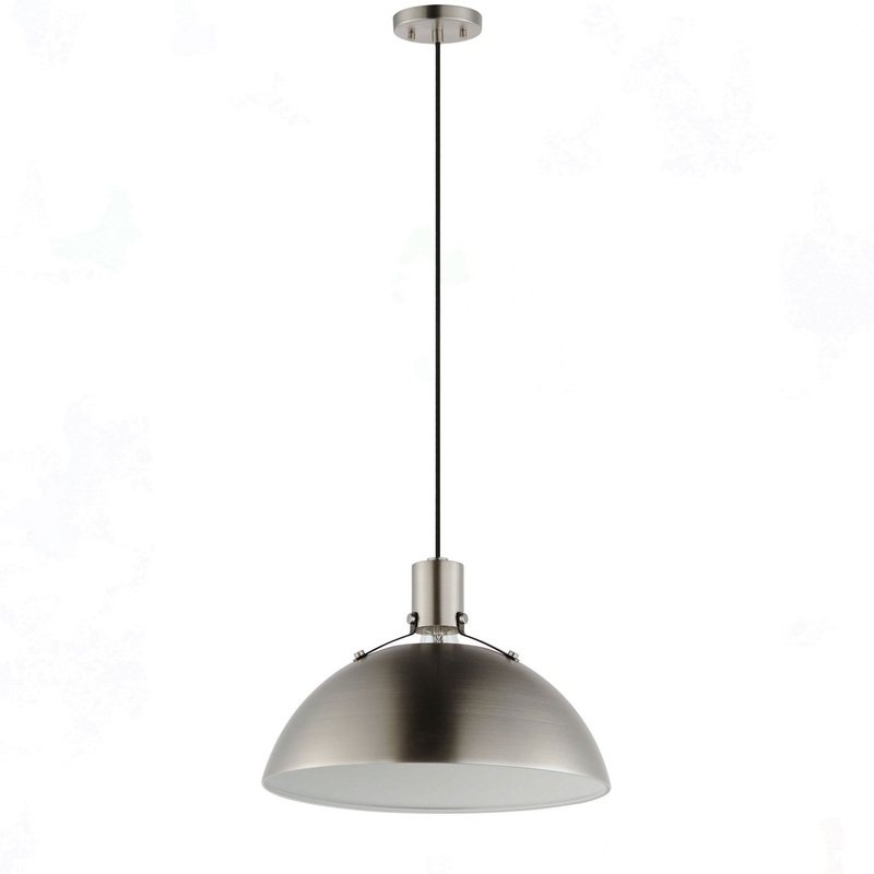 Dawn One Light Pendant in Satin Nickel