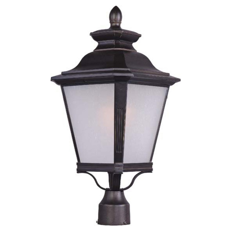 Knoxville One Light Outdoor Pole/Post Lantern in Bronze