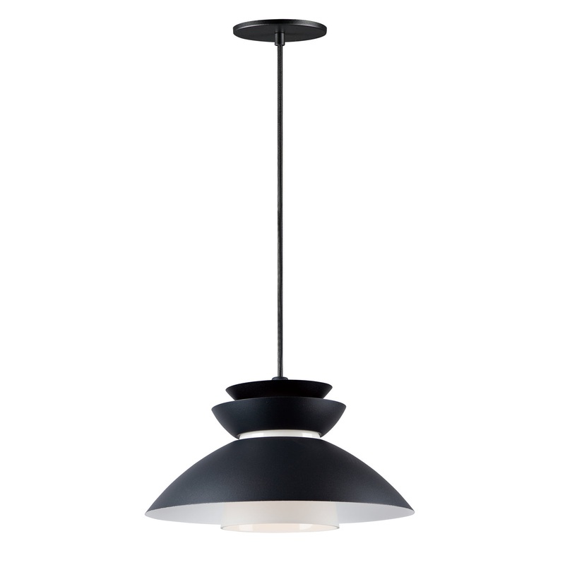 Nordic One Light Pendant in Black