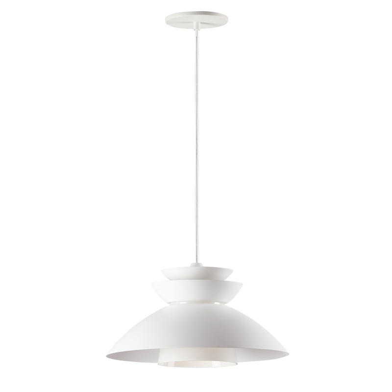Nordic One Light Pendant in White
