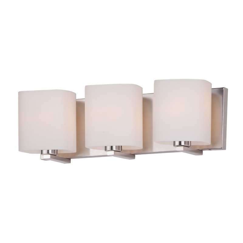 Wrap Three Light Bath Vanity in Satin Nickel