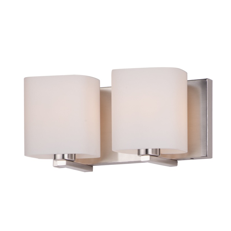 Wrap Two Light Bath Vanity in Satin Nickel