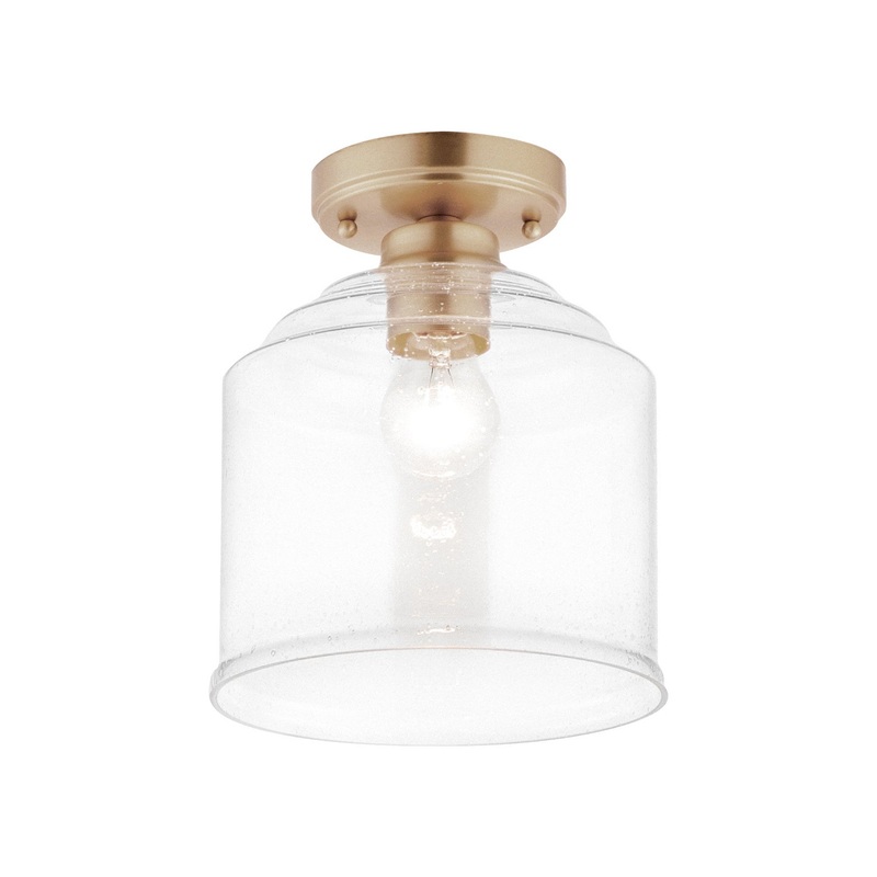 Acadia One Light Semi-Flush Mount in Heritage