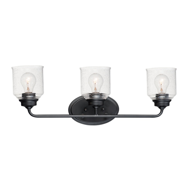 Acadia Three Light Bath Vanity in Black