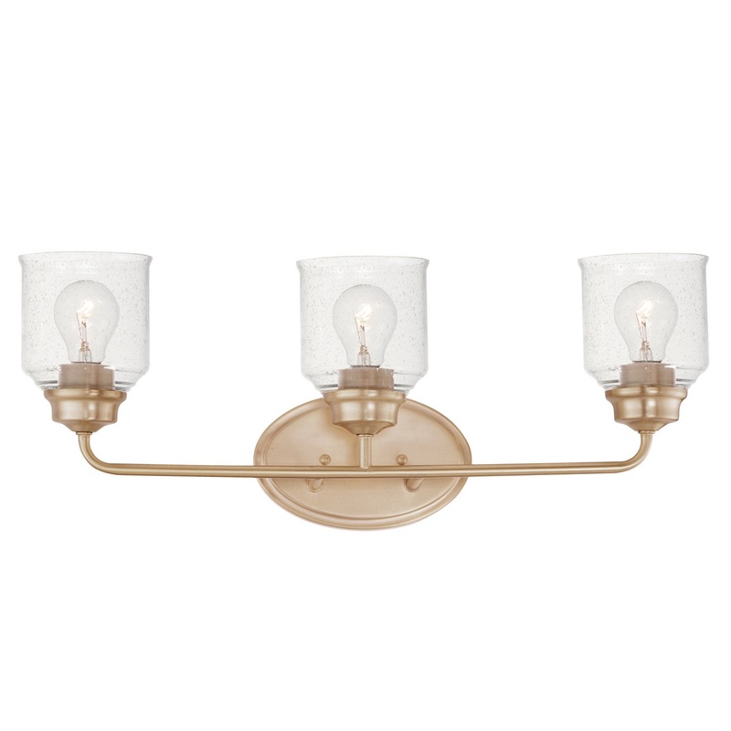 Acadia Three Light Bath Vanity in Heritage