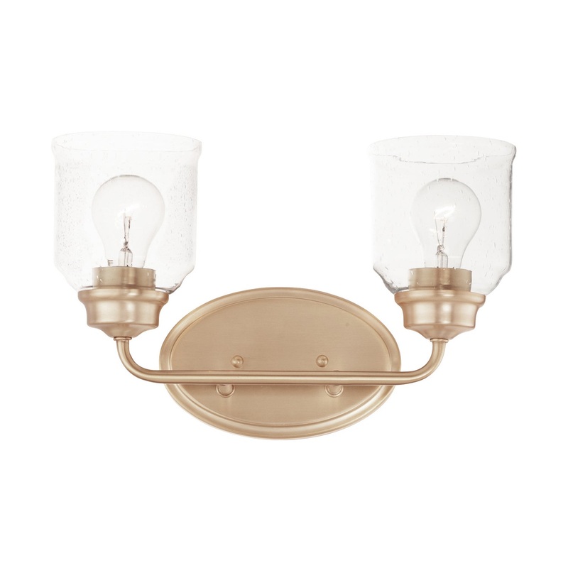 Acadia Two Light Bath Vanity in Heritage
