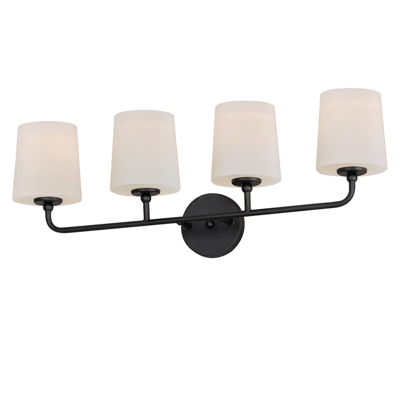 Bristol Four Light Bath Vanity in Black