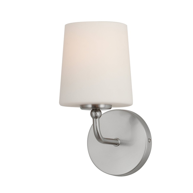 Bristol One Light Wall Sconce in Satin Nickel
