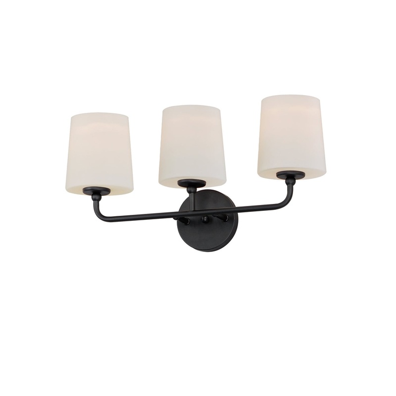 Bristol Three Light Bath Vanity in Black