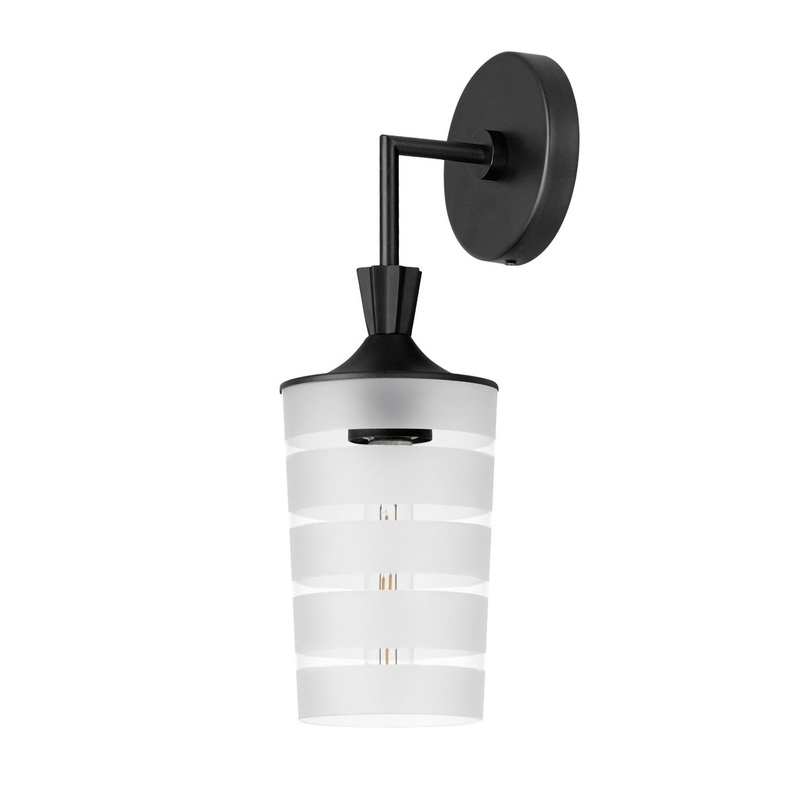 Copacabana One Light Outdoor Wall Sconce in Black