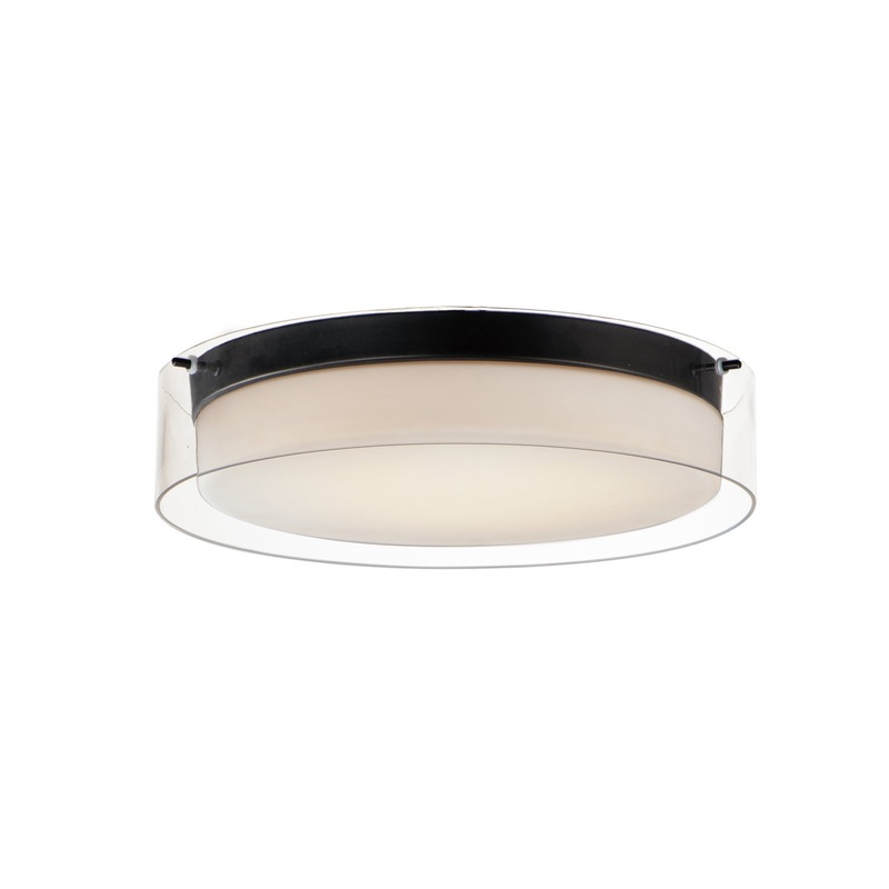 Duo LED Flush Mount in Black