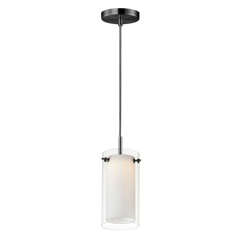 Duo LED Mini Pendant in Black