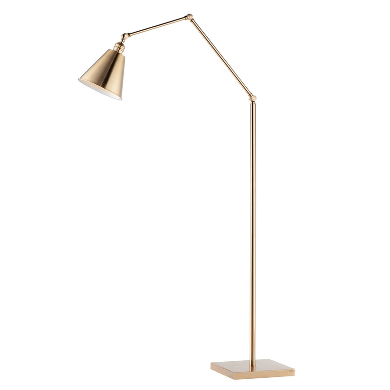 Library One Light Floor Lamp in Heritage