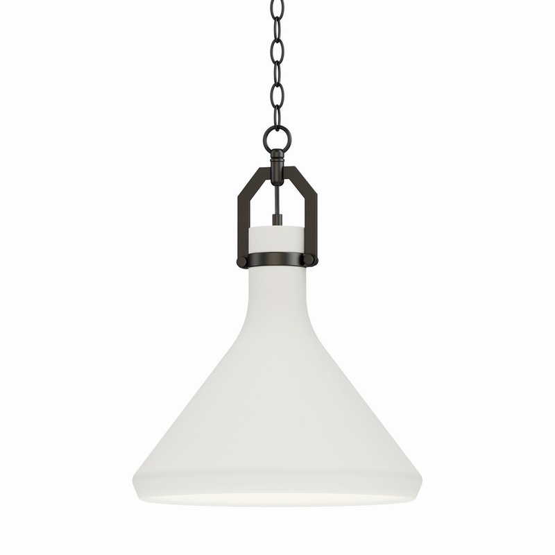 Lumi One Light Pendant in Black