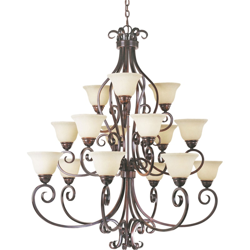 Manor 15 Light Chandelier in Oil Rubbed Bronze