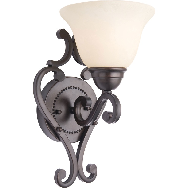 Manor One Light Wall Sconce in Oil Rubbed Bronze