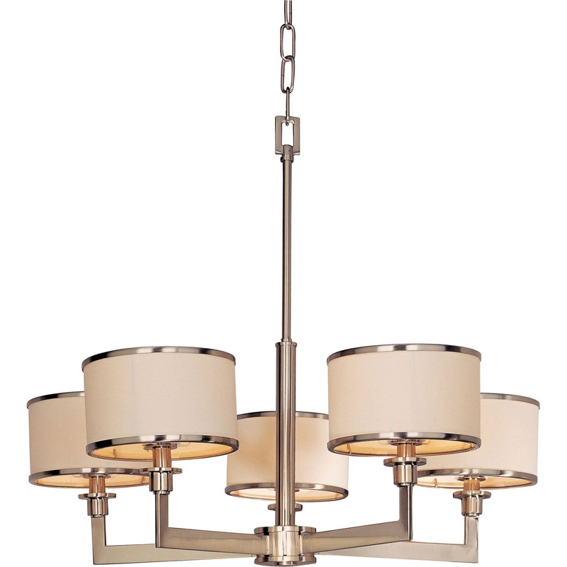 Nexus Five Light Chandelier in Satin Nickel
