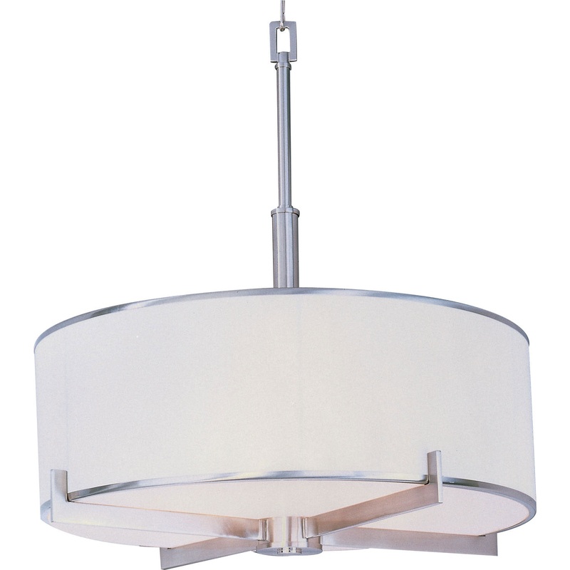 Nexus Four Light Pendant in Satin Nickel