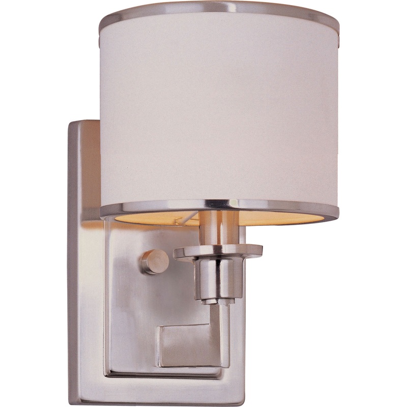 Nexus One Light Wall Sconce in Satin Nickel