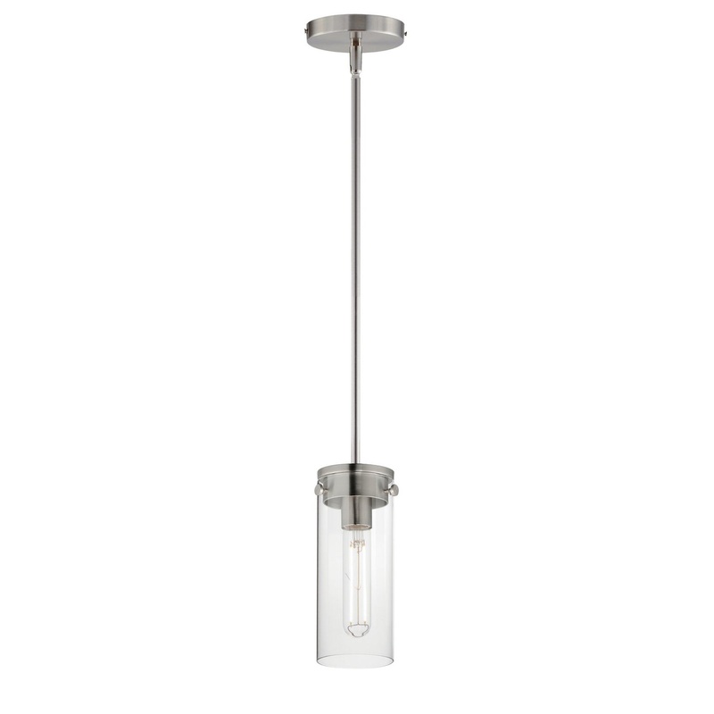 Pinn One Light Mini Pendant in Satin Nickel