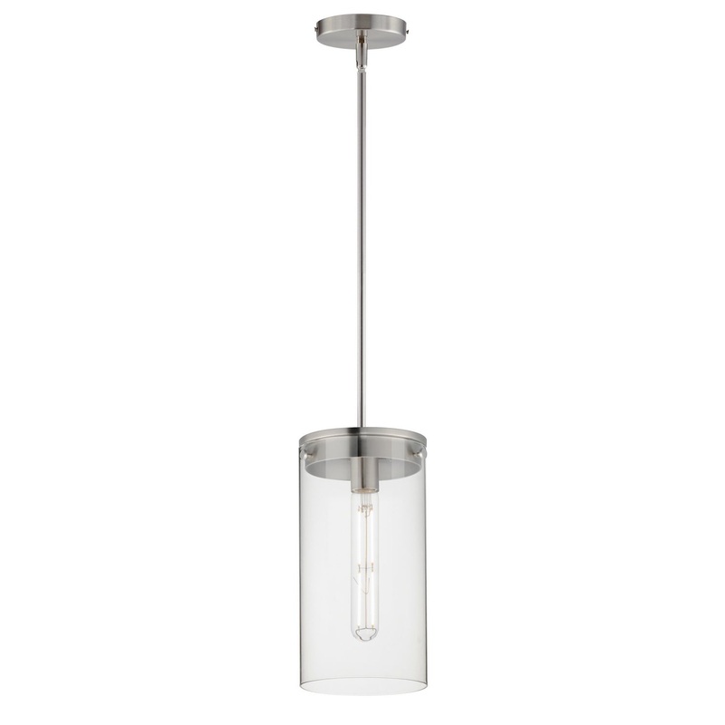 Pinn One Light Pendant in Satin Nickel
