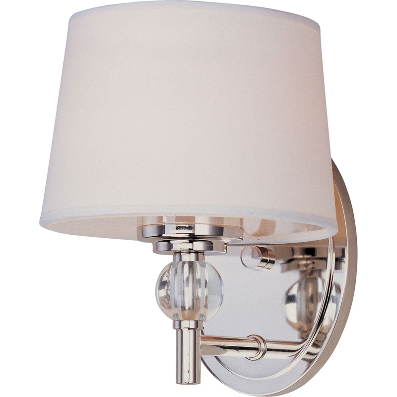 Rondo One Light Wall Sconce in Polished Nickel