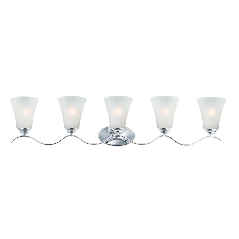 Vital Five Light Bath Vanity in Polished Chrome