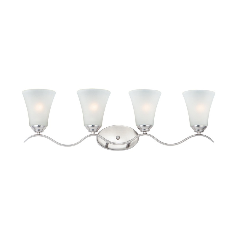 Vital Four Light Bath Vanity in Satin Nickel