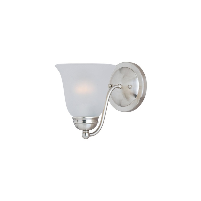 Basix One Light Wall Sconce in Satin Nickel