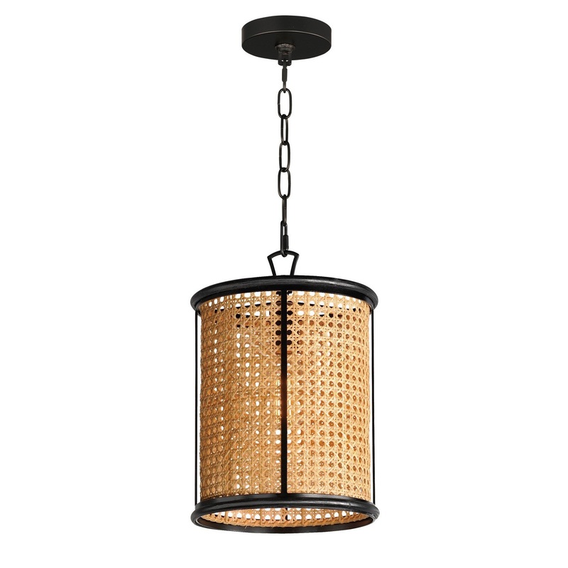 Cane One Light Pendant in Black