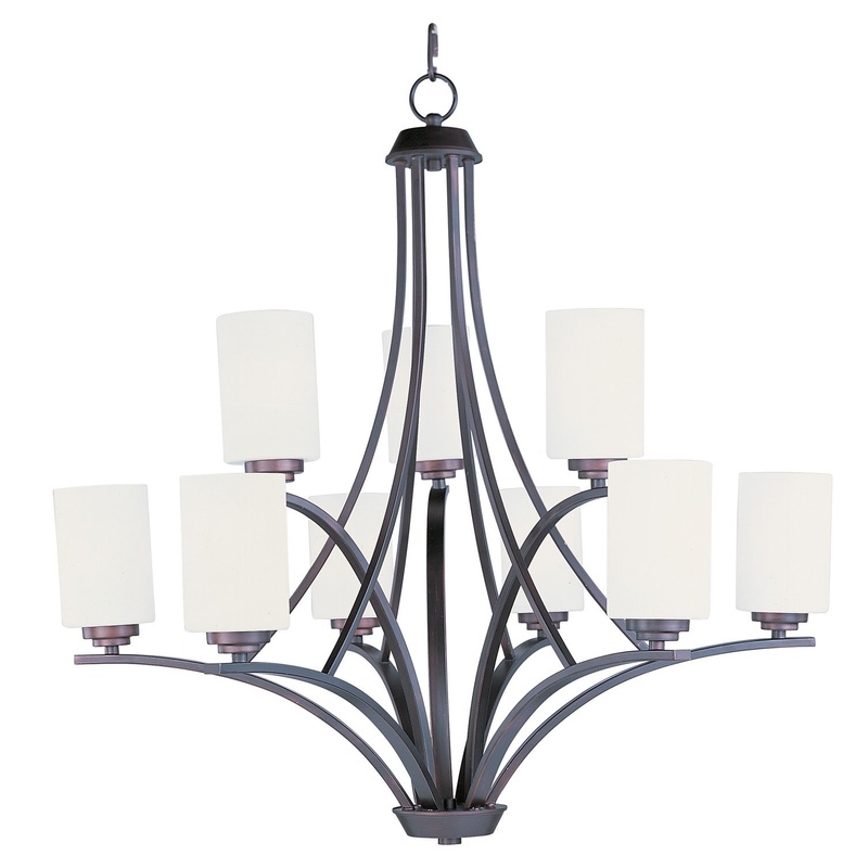 Deven Nine Light Chandelier in Oil Rubbed Bronze