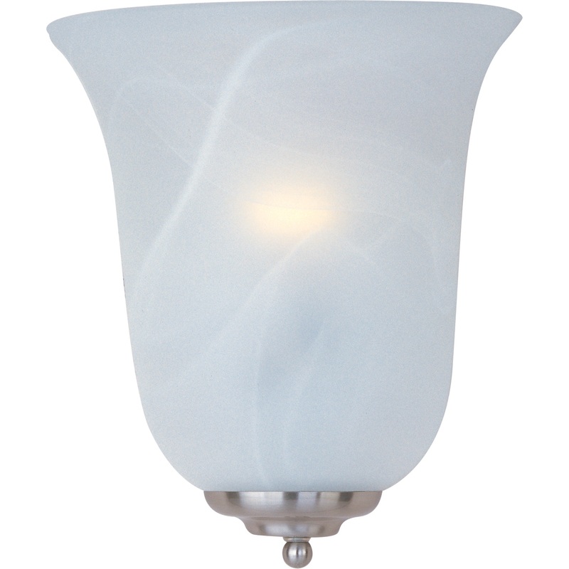 Essentials - 2058x One Light Wall Sconce in Satin Nickel