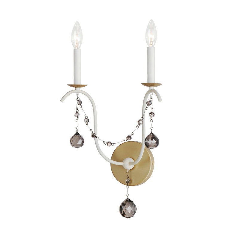 Formosa Two Light Wall Sconce in Ecru/Venetian Gold