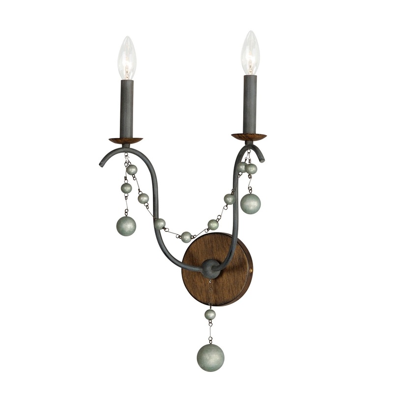 Formosa Two Light Wall Sconce in Golden Noir